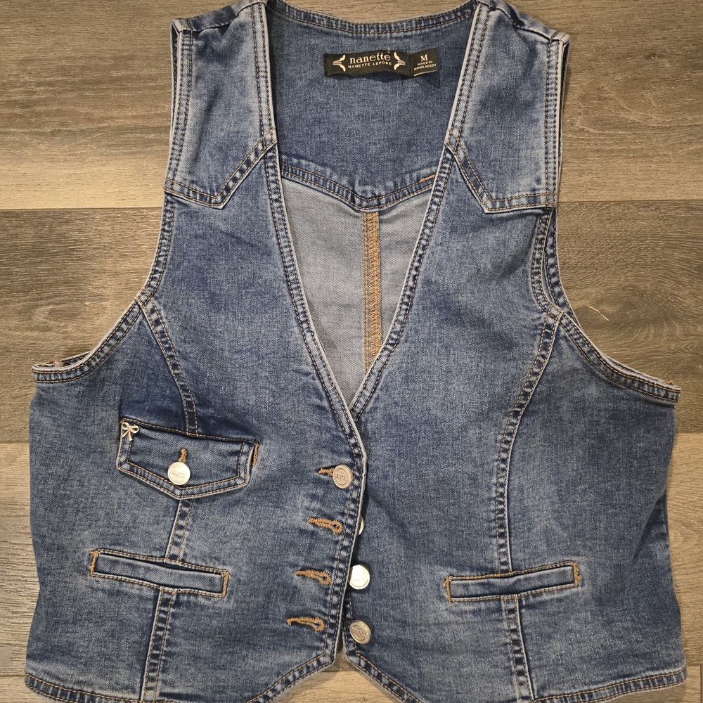 Nanette Lepore Denim Vest